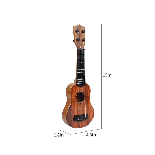 Lasten Kitara Ukulele Aloittelijoille Musiikki-instrumentti 15 Tuumaa 4 Kielinen Mini Kitara Taitojen Kehittämiseen Lapsille Varhainen Koulutus Esiopetusikäisille Lapsille Taaperoille