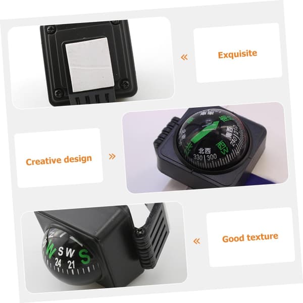 2 stk. Guide Ball Kompass Bil Dashbord Formet Kompass