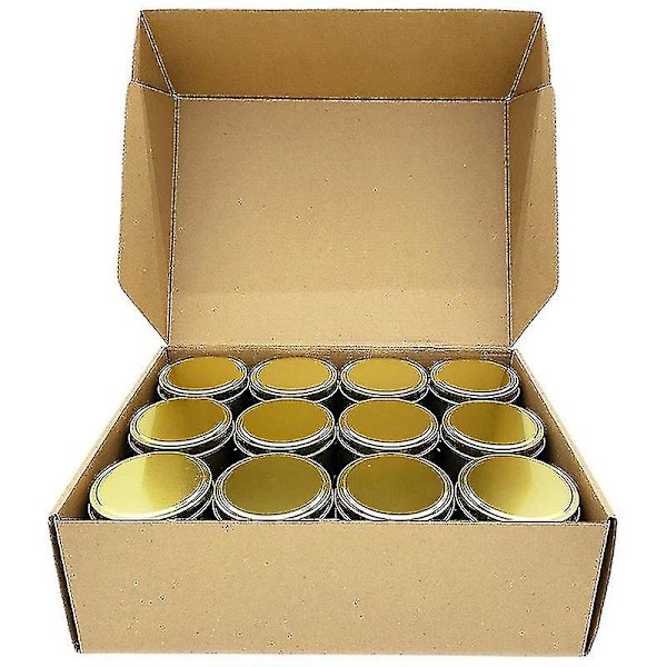 Kynttiläpurkit, 24 kpl, 4oz Metalliset Kynttiläastiat Kynttilänvalmistukseen, Taiteeseen & Käsitöihin, Kuivaan Säilytykseen