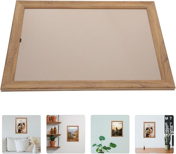 Naturlig træudstillingsramme A3-ramme 29,7 * 42 cm rektangulær træ- og PS-beskyttelse