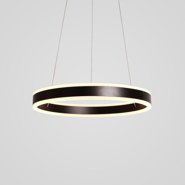 2-lys Led Pendel Light Metal Acrylic Circle Modern