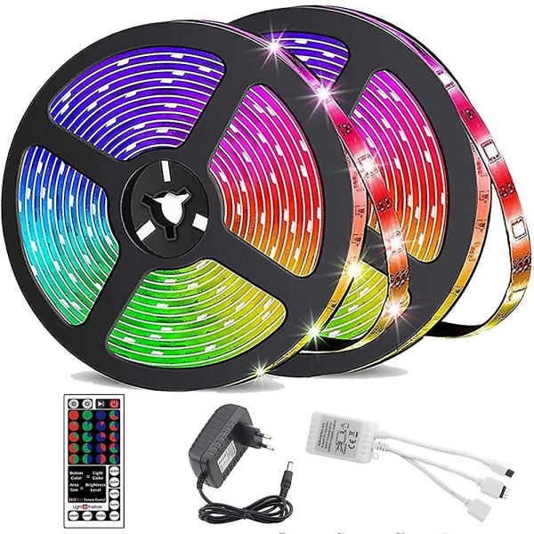 LED Strip Lights Vanntett 10m 2835 600LEDs 8mm 44key IR