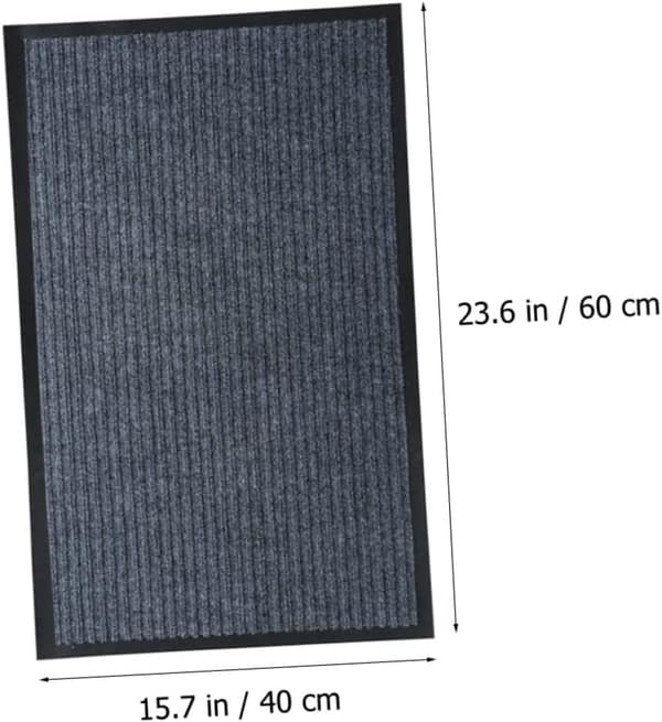 Sklisikker dørmatte i polyester, gulvteppe, vannabsorberende inngangsmatte