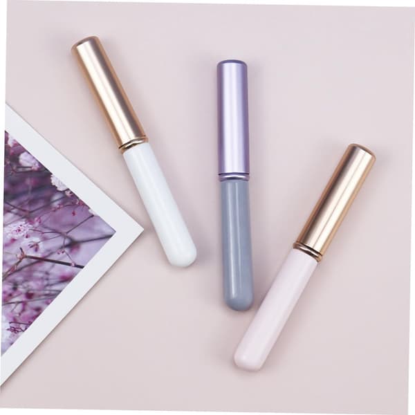 3 stk. læbebørstesæt med hætte læbestiftapplikatorer til kvinder concealer og læbeglans makeupbørster