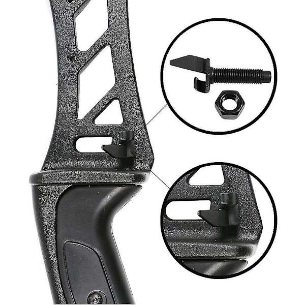 Pil Rest Bueskytte Nylon Tilbehør Til Recurve Bue Udskiftning Sort (2 stk)