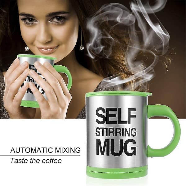 Rustfri Lazy Self Stirring Mug Automatisk Blandende Te Kaffe