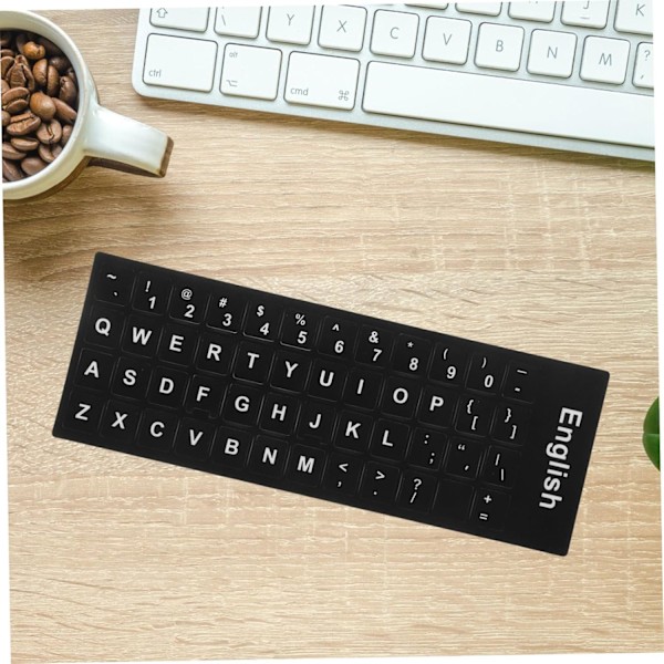 6 Pak Vandtætte Keyboard Klistermærker Engelsk Sprog