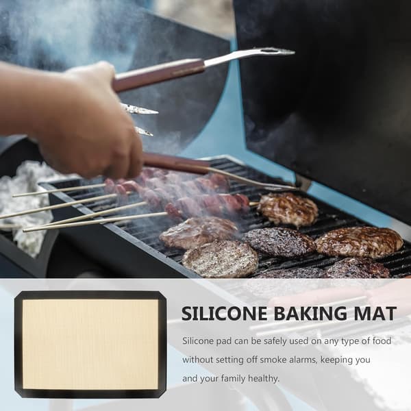 Varmebestandig silikone bageplade non-stick bageplade med glasfibernet ensartet overflade