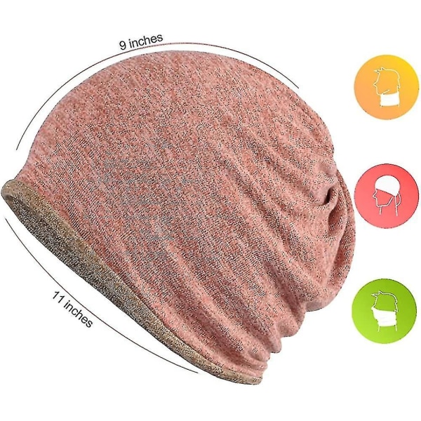 Män & Kvinnor Bomulls Casual Beanie Mjuk & Lätt Löpning Beanie Vuxen Kort Hatt Kemisk Hatt Casual Hatt Powder * powder