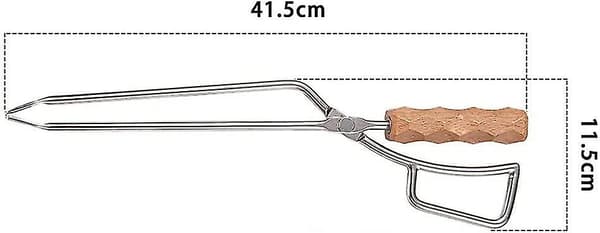 BBQ Kolgrill Tång Brännande Eld Tång Kol Tång Kol Eld Tång Andnäbb Solid Trä Kol Tång