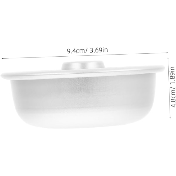 4 stk. Donutform i aluminiumslegering, unik form, let at rengøre til hjemmebageri