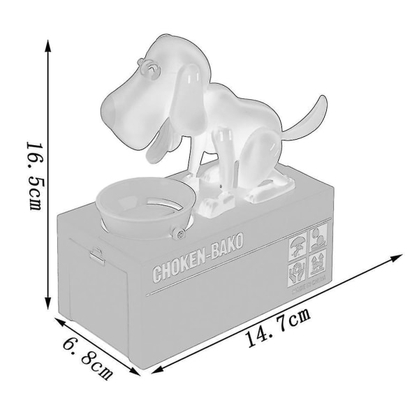 Robot Hund Pengeboks Stjål Mønt Pengebank Opsparingsboks