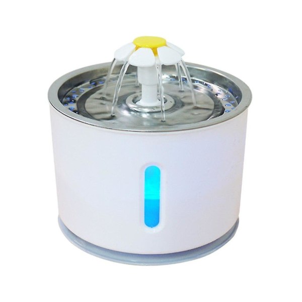 Automatisk Vandfontæne til Kat med Filter 2,4L USB LED Grå Dispenser