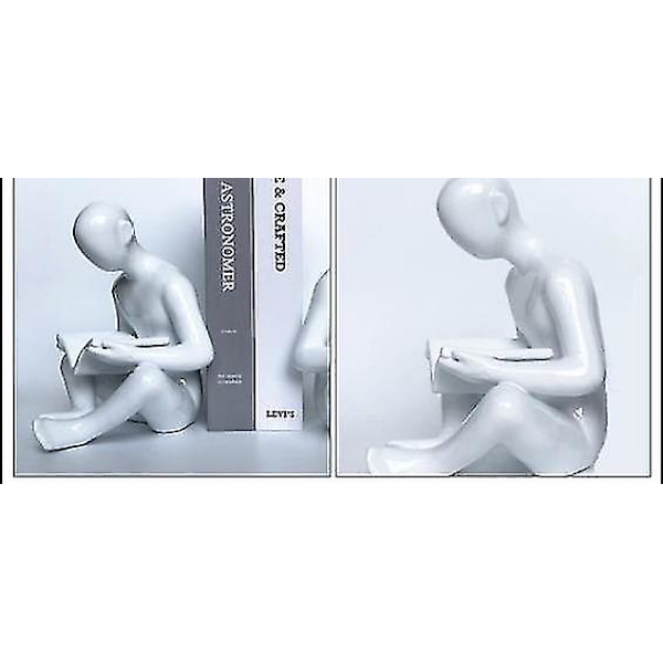 1 st Dekorativ Bokstöd Hushålls Resin Artware Figur Bokhylla Prydnad|bokstöd
