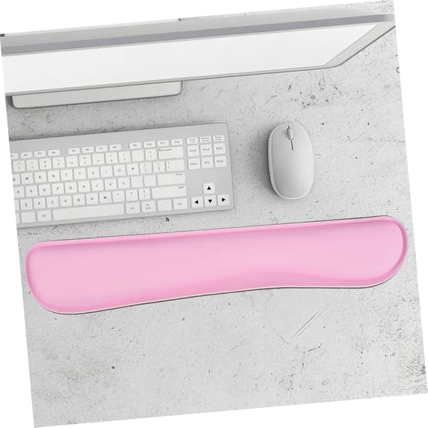 Stor musematte med minneskum, håndleddsstøtte, tastaturpute
