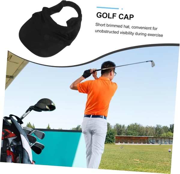 Unisex Solskærm Baseball Hat Klassisk Design Polyester Hurtigtørrende Bred Skygge Golfkasket