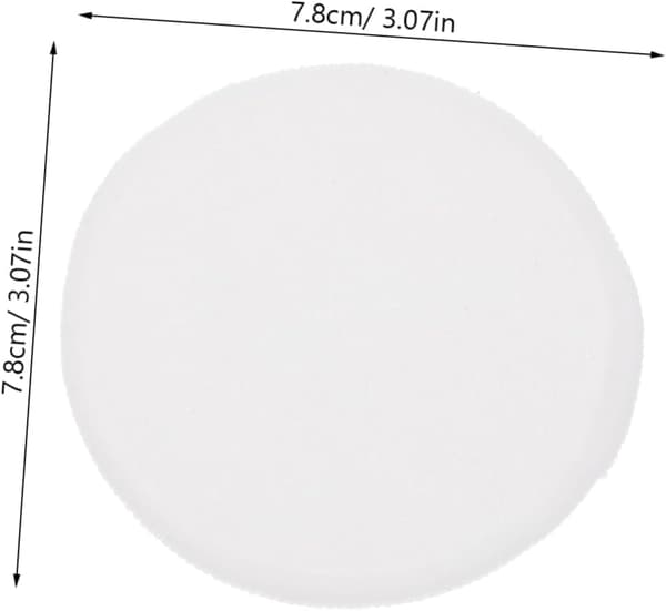 Genanvendelige Makeup Bomuldsrondeller 10 stk. 8 cm Bløde Vaskbare Ansigtsrondeller