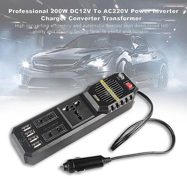 Pro 200W DC12V AC220V Virtamuunnin Laturi Muunnin