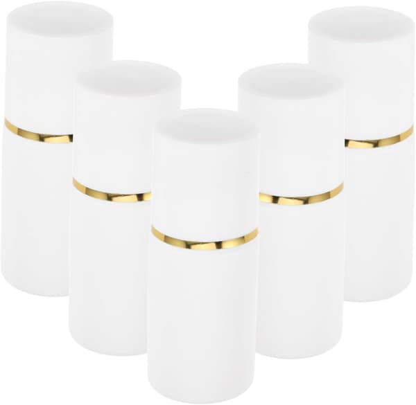 5 st påfyllningsbara lotionflaskor med svamphuvud 20 ml plast non-woven tyg