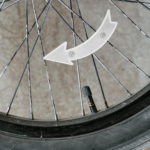 20 stk. hvide cykelreflekser til mountainbikes, kompakte egerreflekser i plast