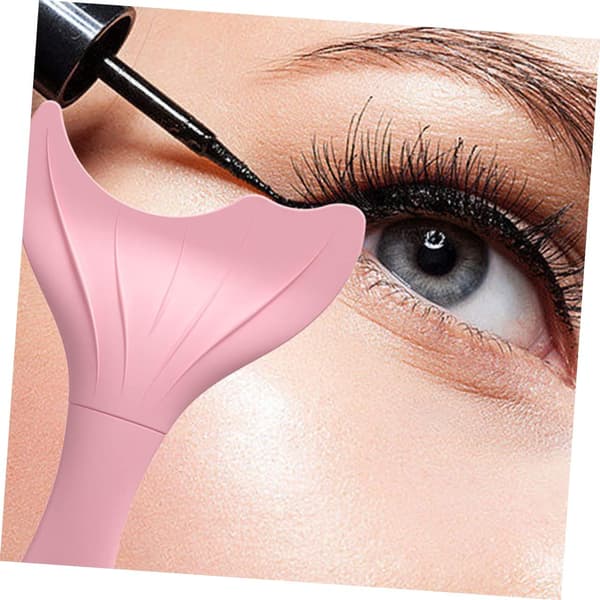 3 sæt brune eyeliner-skabeloner Silikone makeup mascara tegneværktøjer til kvinder 2 stk.*3