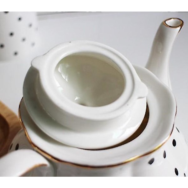Knogleporcelæn Håndmalet Gylden Tekande Kreativ Kaffekande A