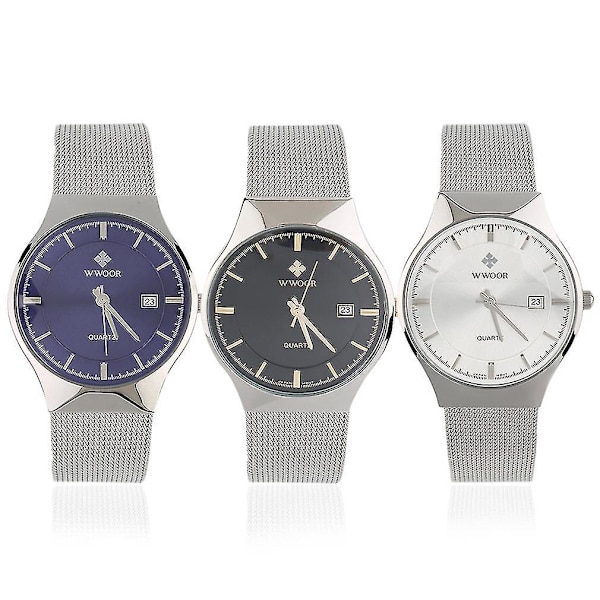 Wwoor Super Thin Simple Quartz Kellon Vedenkestävä