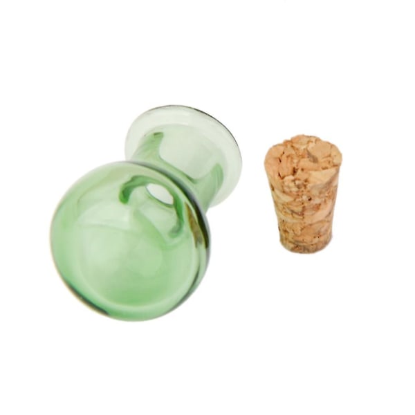 10 lasikorkkipulloa litteä pohjapurkit pullo toivomuspullo tee itse riipukset vihreä