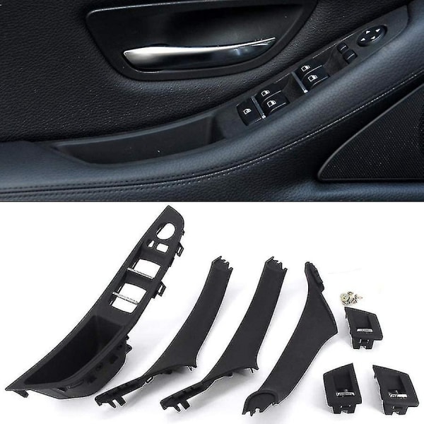 För- 5-serie F10 F11 520d 525d 530d 535i Lhd Bil Inre Dörrhandtagsanpassning (svart) - yuhao