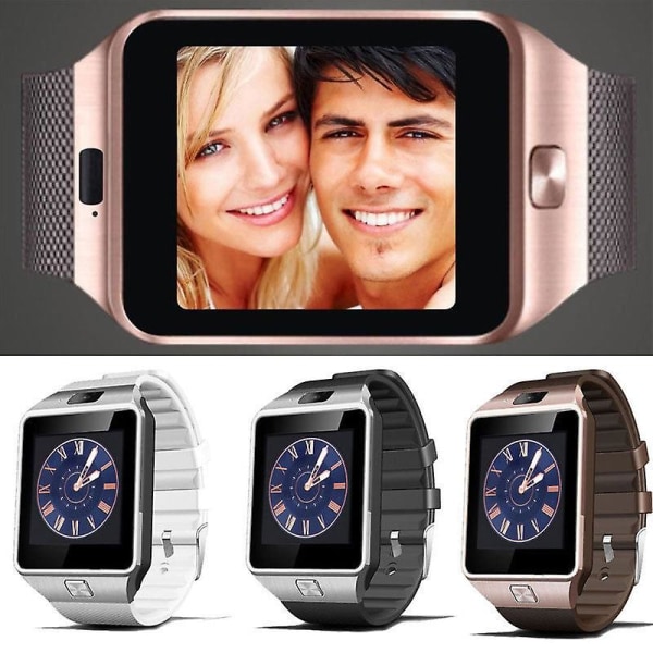 Smartwatch Bluetooth Pekskärm Smartmeddelandepåminnelse Sport Stegräknare Silver gray