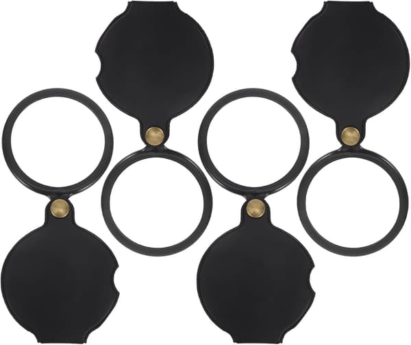 4 stk. bærbart sammenleggbart forstørrelsesglass lite forstørrelsesglass