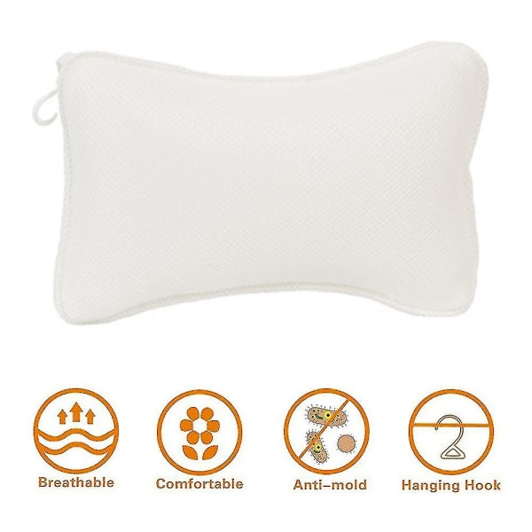 Kylpyammetyyny, Ergonomiset Kylpyammetyynyt Kaula- Ja Selkäosalle White