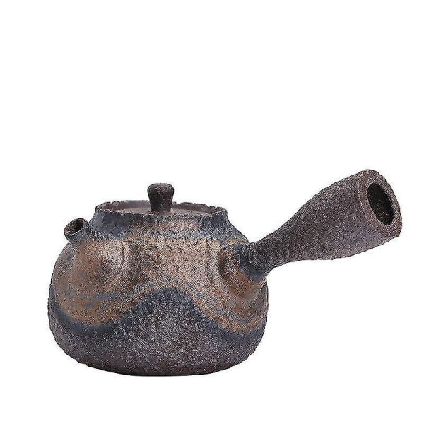 Groft keramik sten mønster sidehåndtag Pot keramisk tekande