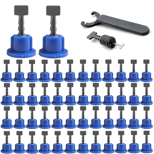 50-pack Väggplattor Nivåkil Golvlokaliserare Distanshållare Kit