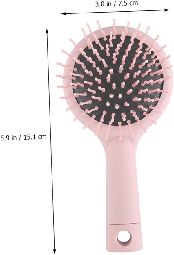 Bärbar kudde massagekam för hårstyling hårbottenmassagerborste dubbelsidig design
