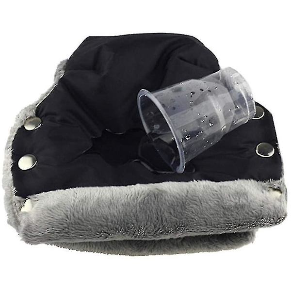 Håndvarmer Vogn Muff Hansker For Vinter, Plysj Fôr, Nylon Vindtett