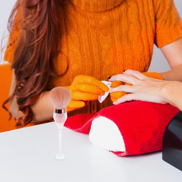 2 stk. neglestøvbørste med bløde børster til manicure og neglekunst Ergonomisk design
