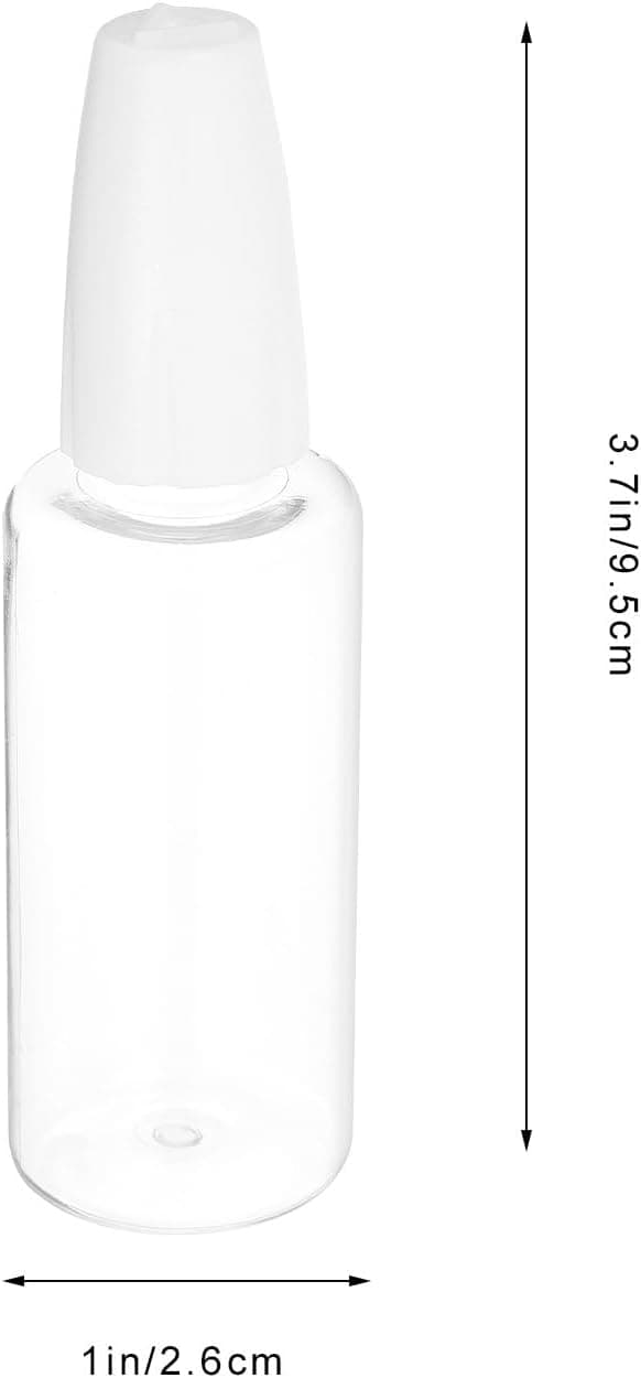 10 st 30 ml hantverkslimflaskor med fin nålspets, plastflaskor med klämmapplikator