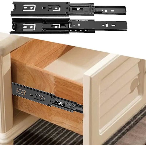 2 stk. Hardware Kulelager Mini Korte Skuffeskinner
