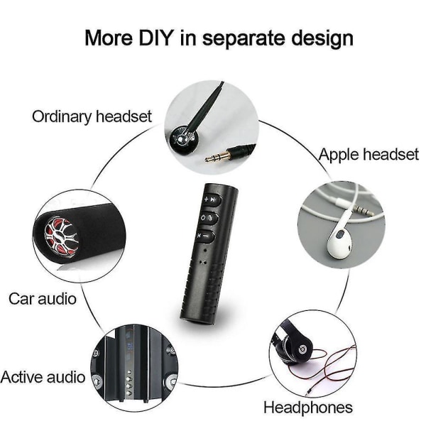 Bluetooth adapter Bärbara trådlösa bilhögtalare