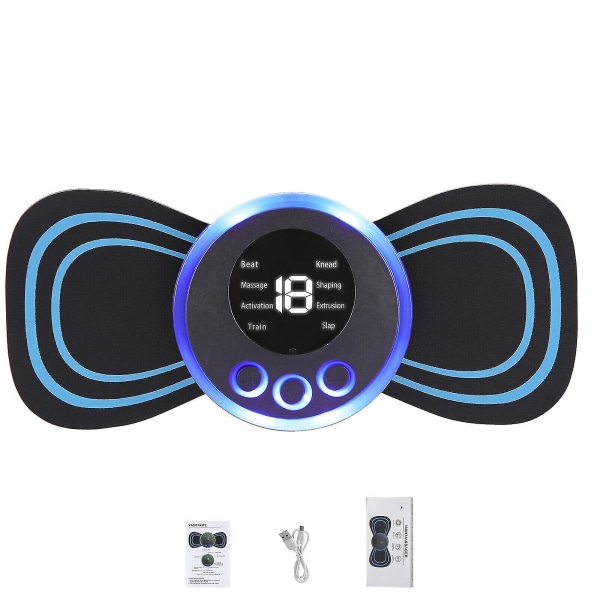 Pulse Tens Unit Ems Massager Rygg Hela Kroppen Muskelstimulator Smärtlindring Enhet
