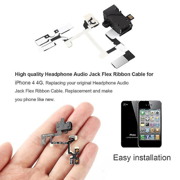 iPhone 4 Äänen liitäntä, virta ja äänenvoimakkuus -joustava kaapeli