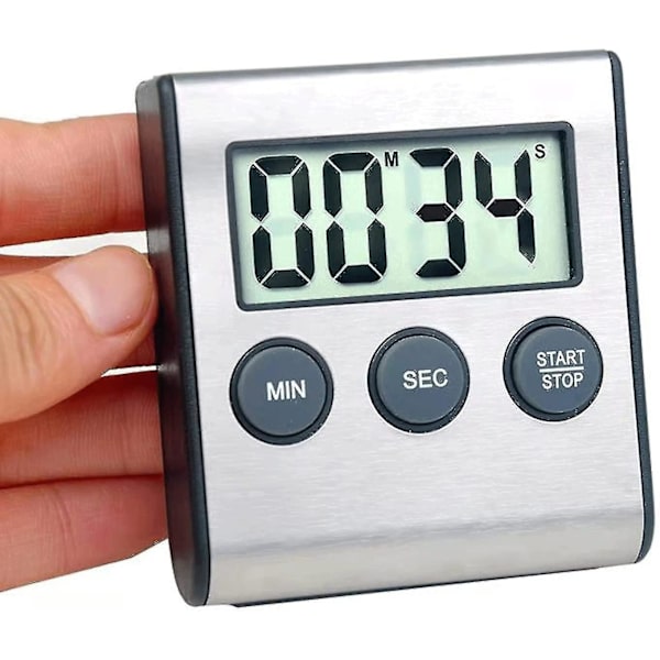 Köktimer, Digital Köktimer Magnetisk Nedräkningstimer Köktimer Rostfritt Stål Timer