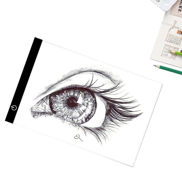 USB A4 LED Ultra Tynn Kunst Tegnebrett Kopierplate Tablet