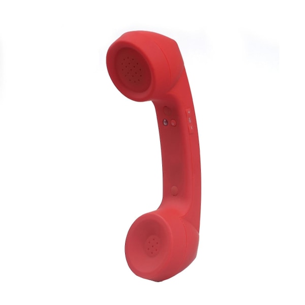 Trådlös Bluetooth Retro Handset med Volymkontroll Mikrofon för Iphone 8 7 Red