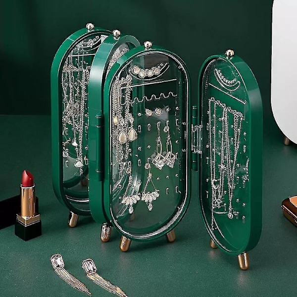 Ørepyntdisplay, Kosmetikkoppbevaringsboks, Foldbar Organizer