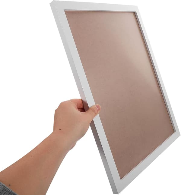 30 X 40 Cm 2-pack väggfotoram minimalistisk vit PMMA-transparens enkel väggmontering