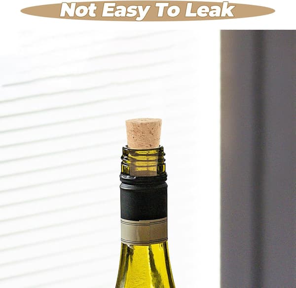 20 st vinkorkar flaskproppar elegant beige trä läckagesäker design bevarar vinkvaliteten