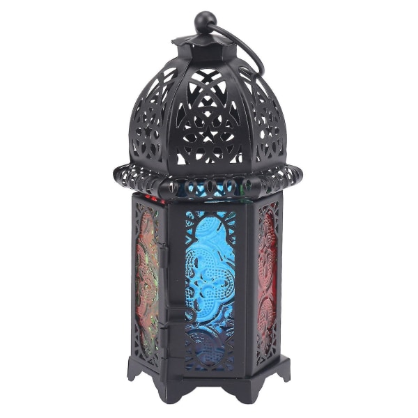 Klassisk marockansk dekorativ vindruta ljusstake
