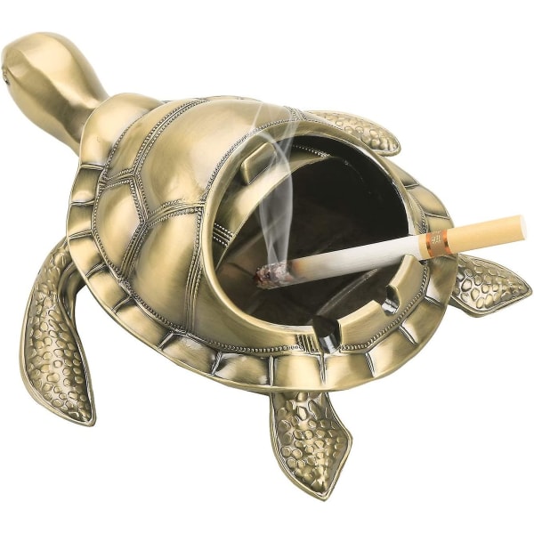 Smoe Turtle Skrivebordsaskebæger Metal Anti-fald Multifunktionel Praktisk Ancient
